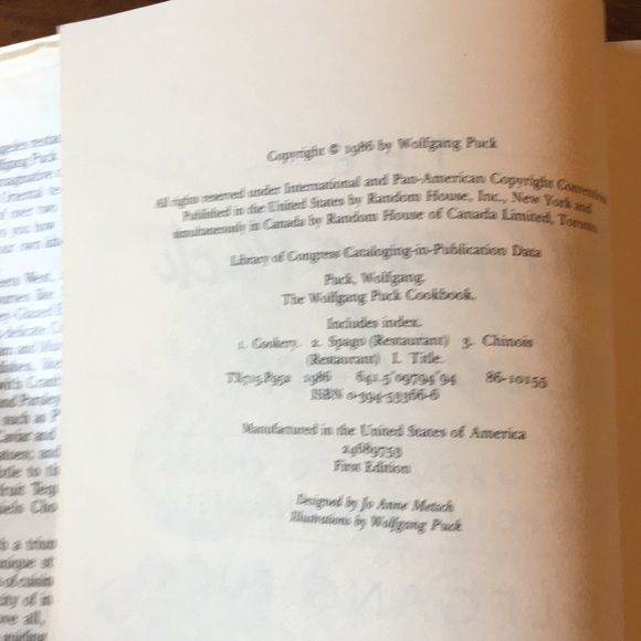 SIGNED The Wolfgang Puck 1986 Vintage Cook Book Cookbook - Picture 6 of 14